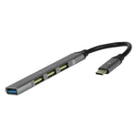 Hub Vorago Concentrador HU-200 4 Puertos USB Slim Tipo C