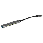 Hub Vorago Concentrador HU-200 4 Puertos USB Slim Tipo C