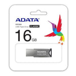 Memoria USB Adata UV250 Metálica 16 GB V2.0 Color Negro-Plata (AUV250-16G-RBK)