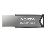 Memoria USB Adata UV250 Metálica 16 GB V2.0 Color Negro-Plata (AUV250-16G-RBK)
