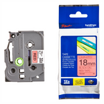 CINTA BROTHER TZ-441 NEGRO/ROJO 18MM PT300/310B/330/530 (TZE441)