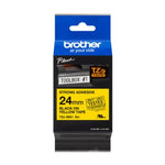 Cinta Brother TZeS651 Laminada Súper Adhesiva Texto Negro sobre Fondo Amarillo 24mm (TZES651)