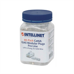Plug Intellinet RJ45 Cat6a Sólido Oro 50 Micras Pro UTP Bote C/80 Pzas (790550)