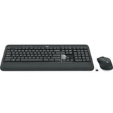 Kit Teclado y Mouse Logitech Advanced MK540 Inalámbrico USB Color Negro (920-008673)