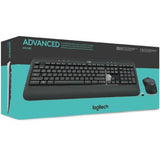 Kit Teclado y Mouse Logitech Advanced MK540 Inalámbrico USB Color Negro (920-008673)