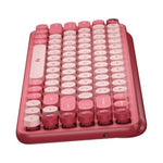 Teclado Logitech Pop Mecánico Teclas Emoji Personalizables Color Rosa Coral (920-010715)