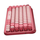 Teclado Logitech Pop Mecánico Teclas Emoji Personalizables Color Rosa Coral (920-010715)