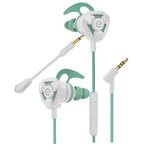 Audífonos Gamer Perfect Choice Easy Line Storm Micrófono Desmontable 3.5mm Color Blanco-Verde (EL-995708)