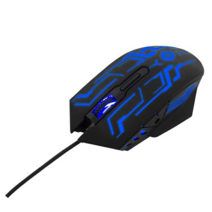 Mouse Vortred Legacy Gamer Alámbrico 6D 6 Botones RGB Rainbow Color Negro (V-930570)