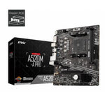 Tarjeta Madre MSI A520M-A Pro AMD S-AM4 Ryzen 5ta Generación 2xDDR4 4600 64GB M.2 SATA-PCIe HDMI/DVI/USB/Audio mATX