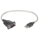 Convertidor Manhattan USB a Serial DB9M 45cm (205146)