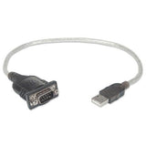 Convertidor Manhattan USB a Serial DB9M 45cm (205146)