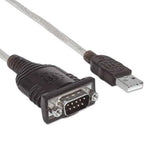 Convertidor Manhattan USB a Serial DB9M 45cm Bolsa (205153)