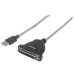 Convertidor Manhattan para Impresora USB-A a Paralelo DB25 Color Plata (336581)