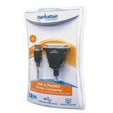 Convertidor Manhattan para Impresora USB-A a Paralelo DB25 Color Plata (336581)