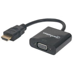 Convertidor Manhattan Video HDMI a SVGA Bolsa Color Negro (151467)