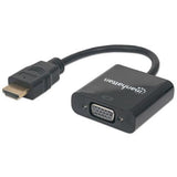 Convertidor Manhattan Video HDMI a SVGA Bolsa Color Negro (151467)
