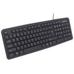 Kit Teclado y Mouse Manhattan Óptico Cableado 1000 ppp Color Negro (178464)