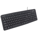 Kit Teclado y Mouse Manhattan Óptico Cableado 1000 ppp Color Negro (178464)