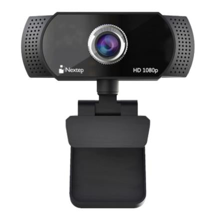 Cámara Web Nextep FHD 1080P USB Ajuste 360° Color Negro (NE-423)