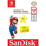 Micro SD SanDisk Nintendo SwitchUHS-I Card 256 GB 100 MB/s Color Amarillo