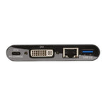 Adaptador Multipuerto Tripp Lite USB-C/Dvi/USB-A/GbE Carga PD Color Negro (U444-06N-DGUB-C)