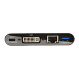 Adaptador Multipuerto Tripp Lite USB-C/Dvi/USB-A/GbE Carga PD Color Negro (U444-06N-DGUB-C)