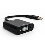 Convertidor Vorago ADP-200 USB 3.0 a VGA FHD Color Negro (ADP-200)