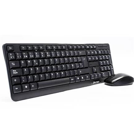 KIT VORAGO TECLADO Y MOUSE KM-302 INALAMBRICO NEGRO (AC-395896-1)