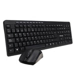 Kit Teclado y Mouse Vorago KM-304 Inalámbrico Multimedia USB Color Negro (KM-304)