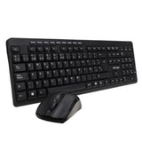 Kit Teclado y Mouse Vorago KM-304 Inalámbrico Multimedia USB Color Negro (KM-304)