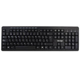 Kit Teclado y Mouse Vorago KM-304 Inalámbrico Multimedia USB Color Negro (KM-304)